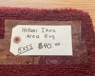 Hellum Ikea area rug 