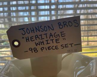 Johnson bros heritage china set