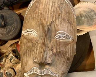 Handmade Indonesian tribal masks