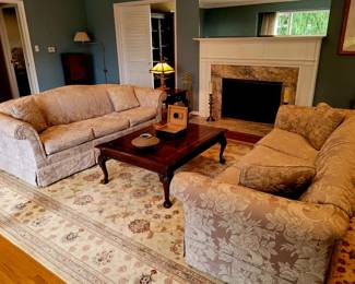 Pair of custom sofas