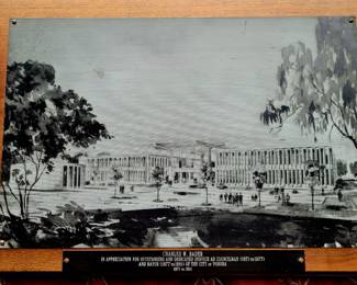 Special Memorial Plaque for Chuck Bader, former Pomona Mayor