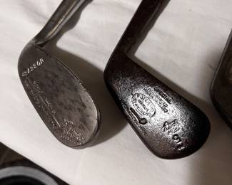 Antique golf clubs