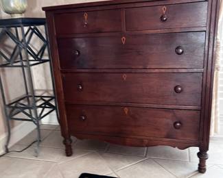 Antique 5 drawer chest