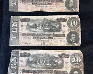 Civil war currency 