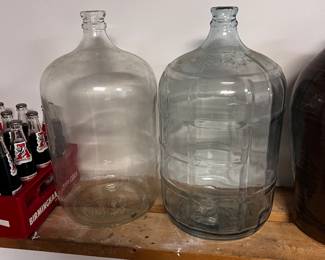 2 large glass jars