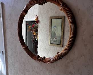Vintage round mirror 