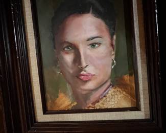 Bham artist Ellen Justice oil on board