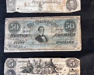 Civil War currency 