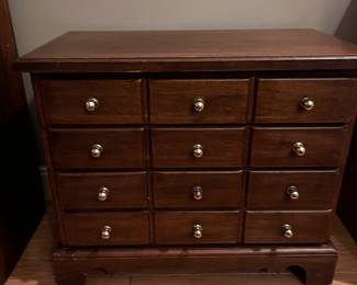 Small mahogany chest