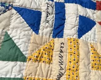 Signed Handmade Quilt 