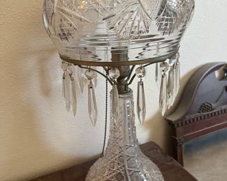 Rare antique glass lamp
