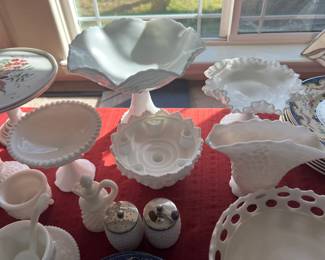 Milk glass collection