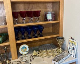Lots of stemware and barware
