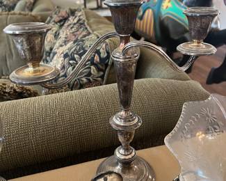 Sterling candleabra