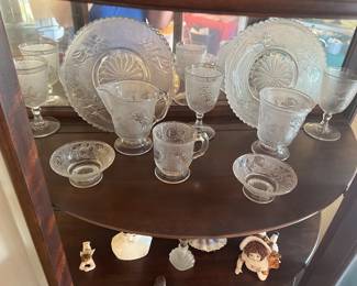 Antique glassware by Bryce Brothers Glass Company, part of the family