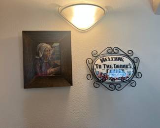 Antique oil painting