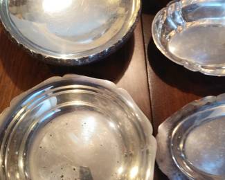 More sterling bowls and trays