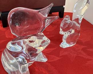 Baccarat frog and squirrel 