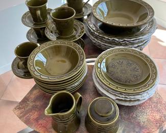 Vintage pottery dishes