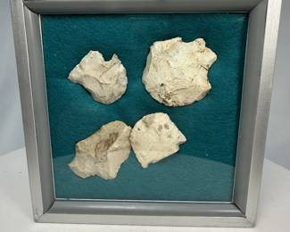 Framed Arrowheads on Turquoise Background
