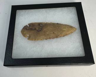 Framed Arrowhead on White Background