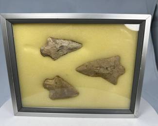 Framed Arrowheads on Yellow Background B