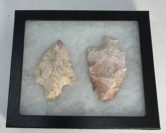 Framed Arrowheads on White Background F