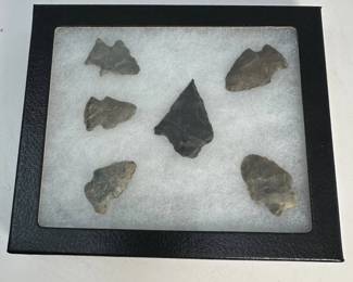 Framed Arrowheads on White Background E