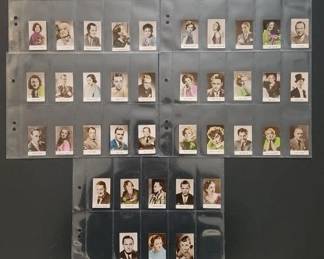 1935 BRIDGEWATER COOKIES FILM STARS CARD SET.