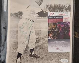 ENOS SLAUGHTER SIGNED 8X10 PHOTO WITH C.O.A.