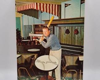 1962 MICKEY MANTLE POST CARD. HOLIDAY INN. Rare.