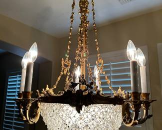 Chandelier (23" wide, 29" tall)