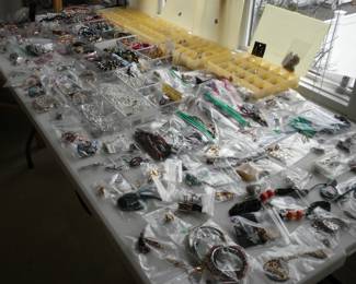 Huge amount of jewelry. Mostly costume and a lot signed.