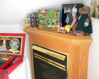 Heat and Glo corner gas fireplace. Like new