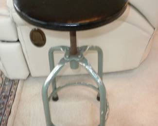 vintage pharmacy stool