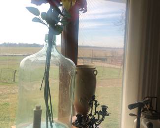 Large vintage glass jug