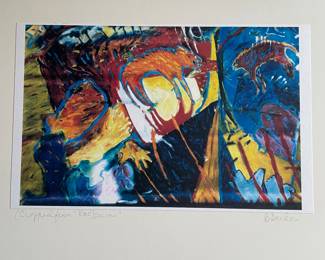 about 4x6' intended to be hung unframed