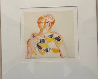 What is the story behind an image? Just as objects are containers of history, so are we. The outlined form relates to classical sculptured "busts" as well as chess pieces. This form appears and reappears throughout the art works on display. We are containers of history and memory.