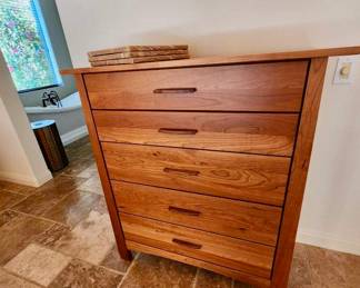 Plenty of furniture—3 bedrooms and one casita full. This is a handmade wood dresser with all its paperwork. Owners loved handcrafted wood products.