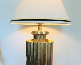 This brass lamp heavy and gorgeous