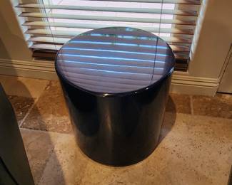 modern table in navy blue