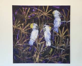 HUNT SLONEM 48 x 48 Original on canvas