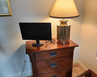 heavy brass lamp