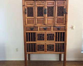 Chinese Kitchen, Pantry, Wine Cabinet. H: 70in. | W: 39.5/8in. | D:22in.