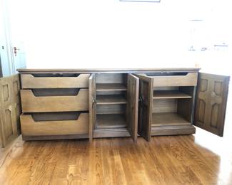 Interior of Henredon Cabinet.