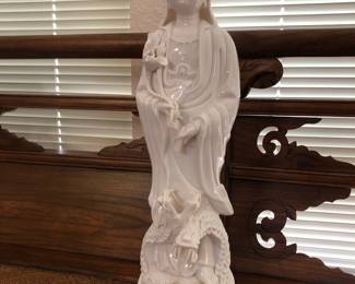 Porcelain statue of Guanyin (Goddess of Mercy)