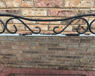 #38 Black Wrought Iron Loveseat Glider (some paint issues) - 41.5"L $75.00
