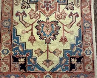 #76	Hand-Knotted 100% Wool - Made in Romania Runner Rug approx. 20' L x 31"W	 $200.00 

