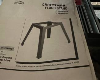 #49	Craftsman Router Floor Stand Table (industrial) 	 $65.00 
