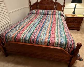 #21 Sumter Queen Size Headboard-Footboard with mattress & Boxsprings $275.00
